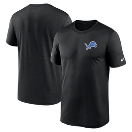 Detroit Lions Nike Sideline Small Logo Legend Performance T-Shirt - Black