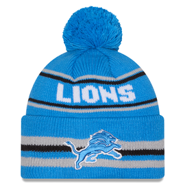 Detroit Lions New Era Youth Classic Knit Hat - Blue