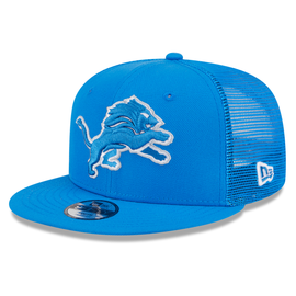 Detroit Lions New Era Youth Classic Trucker 9FIFTY Snapback Hat - Blue Detroit Lions New Era Youth Classic Trucker 9FIFTY Snapback Hat - Blue