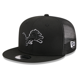 Detroit Lions New Era Youth Classic Trucker 9FIFTY Snapback Hat - Black