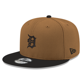 Detroit Tigers New Era 2Tone 9FIFTY Snapback Hat - Light Bronze/Black