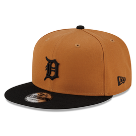 Detroit Tigers New Era 2Tone 9FIFTY Snapback Hat - Light Bronze/Black