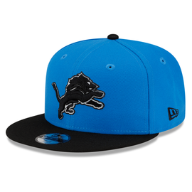 New Era Detroit Lions Youth 2Tone Alternate Logo 9FIFTY Snapback Hat - Blue/Black