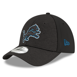 Detroit Lions New Era Kid's Shadow Tech 39THIRTY Flex Hat - Black