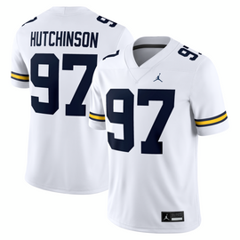 Aidan Hutchinson Michigan Wolverines Jordan Brand Alumni Game Jersey - White Aidan Hutchinson Michigan Wolverines Jordan Brand Alumni Game Jersey - White