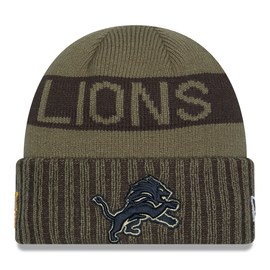 Detroit Lions New Era 2025 Salute to Service Knit Hat - Dark Green Detroit Lions New Era 2025 Salute to Service Knit Hat - Dark Green
