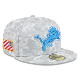 Detroit Lions New Era 2025 Salute to Service 59FIFTY Fitted Hat - Artic Camo