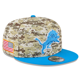 Detroit Lions New Era 2025 Salute to Service 9FIFTY Snapback Hat - Camo