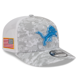 Detroit Lions New Era 2025 Salute to Service 9SEVENTY Trucker Snapback Hat - Artic Camo Detroit Lions New Era 2025 Salute to Service 9SEVENTY Trucker Snapback Hat - Artic Camo