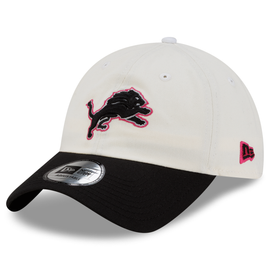 Detroit Lions New Era Women's 2Tone Casual Classic Adjustable Hat - Chrome/Black