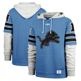 Detroit Lions '47 Gridiron Blitz Cornerback Pullover Hoodie - Blue