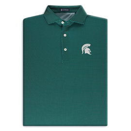 Michigan State Spartans Turtleson Alex Performance Polo - Green Michigan State Spartans Turtleson Alex Performance Polo - Green