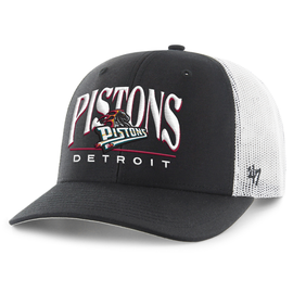 Detroit Pistons '47 Hardwood Classics Arid Trucker Adjustable Hat - Black