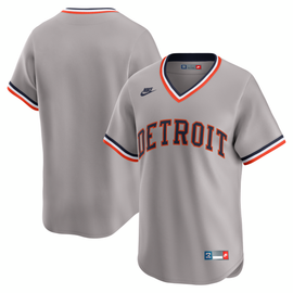 Detroit Tigers Nike Cooperstown Collection Limited Jersey - Gray