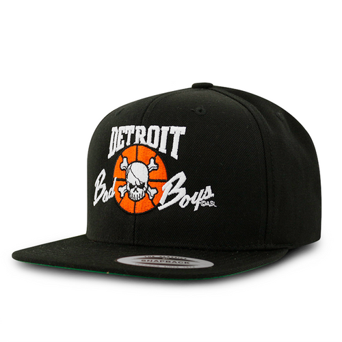 Detroit Bad Boys Black Snapback Hat