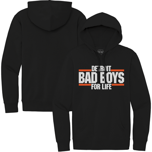 Detroit Bad Boys For Life MI Culture Pullover Hoodie - Black