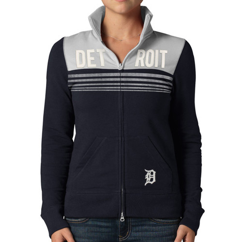 47 Brand Detroit Tigers Women’s Fall Navy Playoff Track Jacket