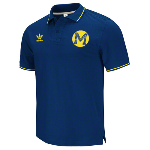Adidas Michigan Wolverines Navy Homecoming Heritage Polo