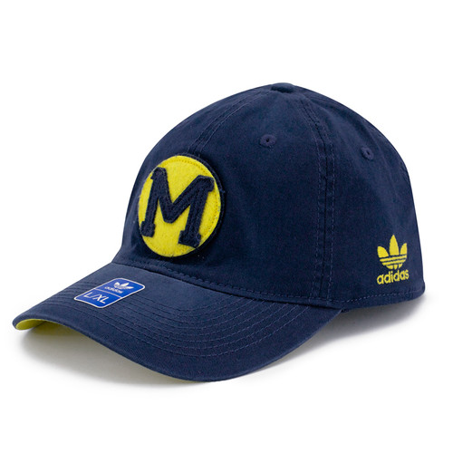 Adidas Michigan Wolverines Navy Under The Lights Slope Flex Hat