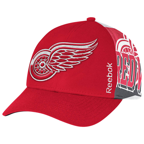 Reebok Detroit Red Wings Red Center Ice Playoff Adjustable Hat