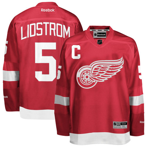 Nicklas Lidstrom Detroit Red Wings Reebok Premier Jersey - Red