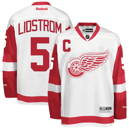 Nicklas Lidstrom Detroit Red Wings Reebok Premier Jersey - White