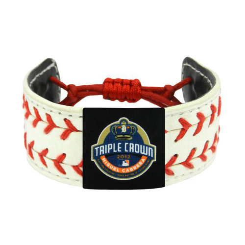 GameWear Detroit Tigers Miguel Cabrera Triple Crown Classic Two-Seamer Bracelet