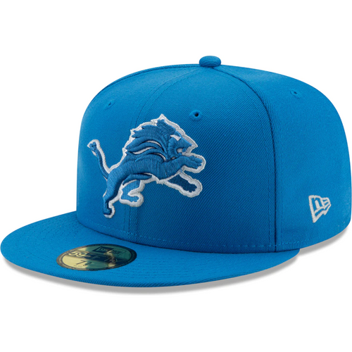 Detroit Lions New Era 59Fifty Basic Fitted Hat - Blue