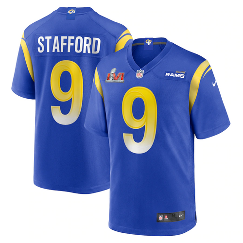 Nike Los Angeles Rams Royal Super Bowl LVI Matthew Stafford Game Jersey