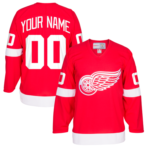 Detroit Red Wings CCM Alumni Premier Personalized Custom Jersey - Red