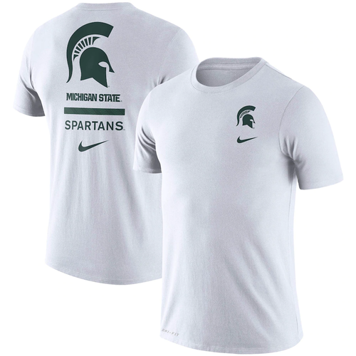 Michigan State Spartans Nike Dri-FIT DNA Logo Performance T-Shirt - White