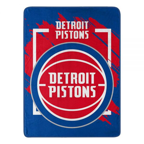 Northwest Company Detroit Pistons Dimensional Micro Raschel Throw Blanket