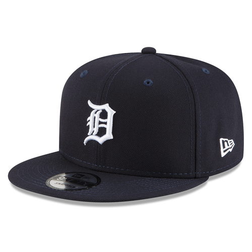 Detroit Tigers New Era Basic 9FIFTY Snapback Hat - Navy