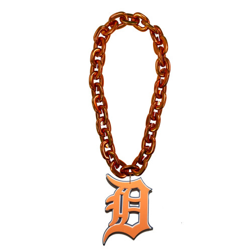 Detroit Tigers Team Logo Fan Chain - Orange