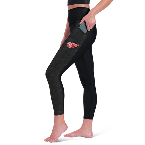 Detroit Red Wings Certo Women's High Waist 2-Pocket Leggings - Black