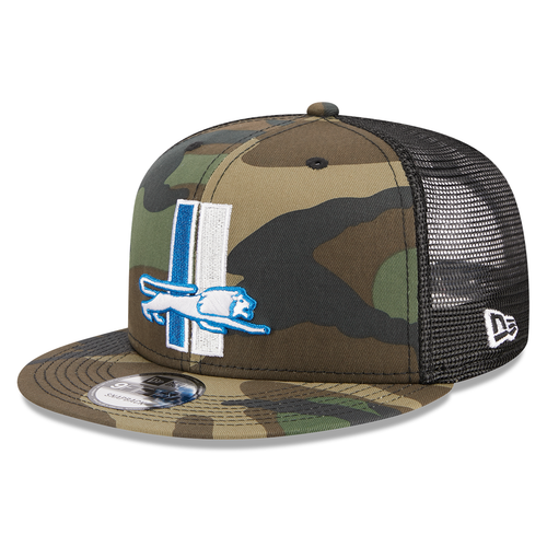 Detroit Lions New Era Vintage Trucker 9FIFTY Snapback Hat - Camo