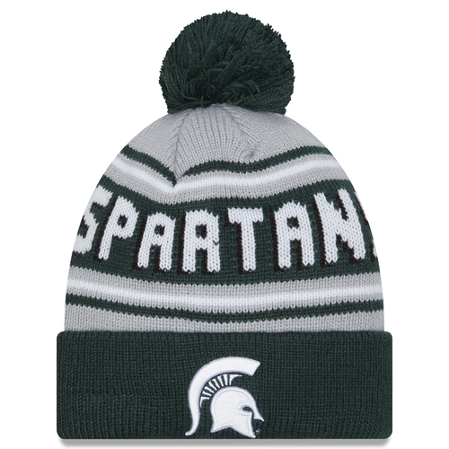 Michigan State Spartans New Era Youth Jr Evergreen Knit Hat - Green
