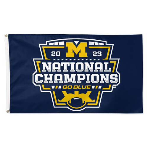 Michigan Wolverines WinCraft 2023 National Champions 3' x 5' Flag