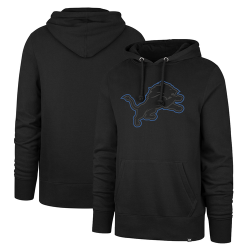 Detroit Lions '47 Pop Headline Pullover Hoodie - Black