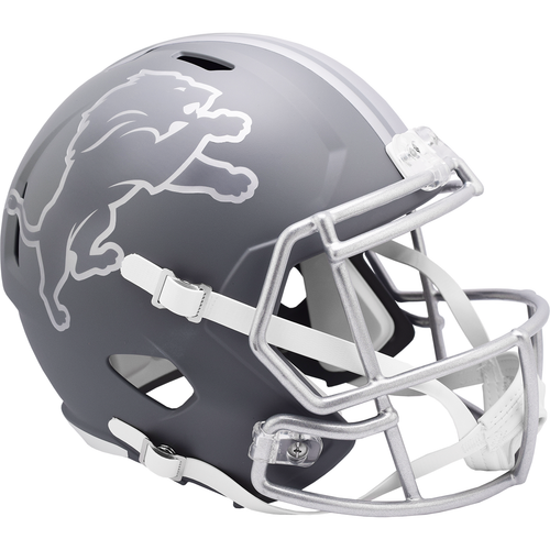 Detroit Lions Riddell Alternate Slate Full-Size Replica Speed Helmet