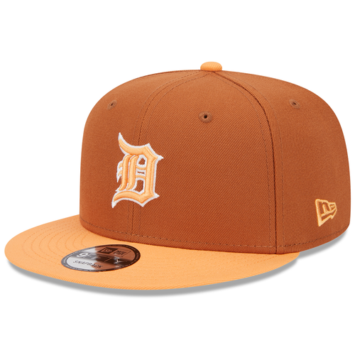 Detroit Tigers New Era 2Tone Color Pack Faded 9Fifty Snapback Hat - Brown/Light Orange