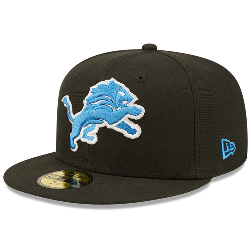 Detroit Lions New Era 59Fifty Fitted Hat - Black