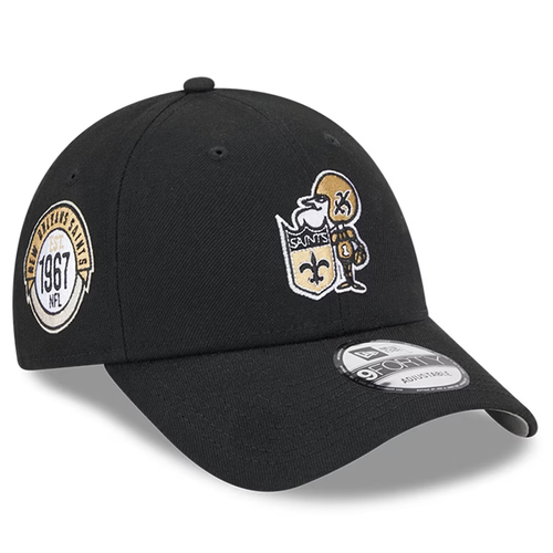 New Orleans Saints New Era 2023 Sideline Historic 9Forty Adjustable Hat - Black
