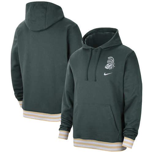 Michigan State Spartans Nike Campus Retro Pullover Hoodie - Green