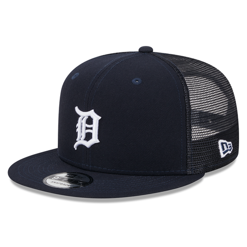 Detroit Tigers New Era Evergreen Classic Trucker 9Fifty Snapback Hat - Navy
