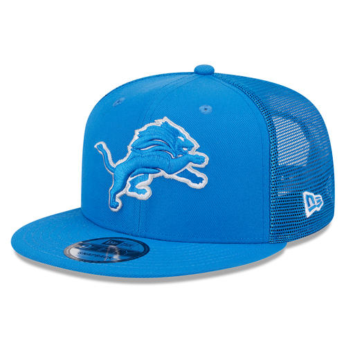 Detroit Lions New Era Evergreen Classic Trucker 9FIFTY Snapback Hat - Blue