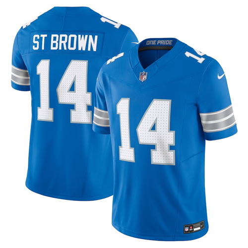 Amon-Ra St Brown Detroit Lions Nike Vapor F.U.S.E. Limited Jersey - Blue