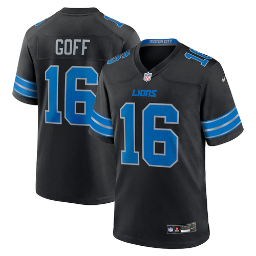 Jared Goff Detroit Lions Nike Alternate Game Jersey - Black