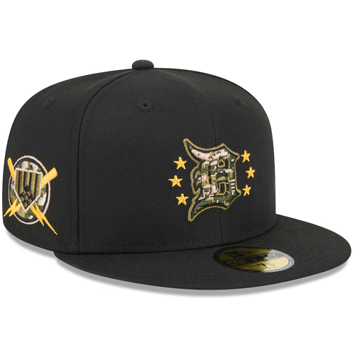 Detroit Tigers New Era 2024 Armed Forces 59Fifty Fitted Hat - Black