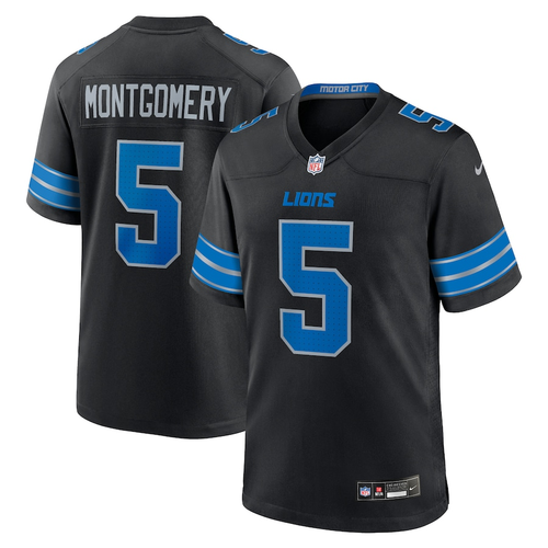 David Montgomery Detroit Lions Nike Alternate Game Jersey - Black